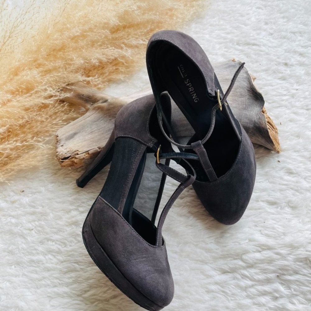 T-strap heels